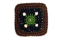 PRADA Brooch Women's Brown/Black