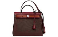 HERMES Herbag Zip Cow Leather Handbag Shoulder Bag Crossbody Bag Unisex Multicolor