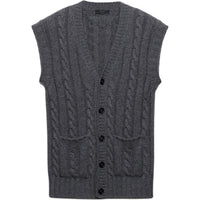 PRADA Cashmere V-neck Vest