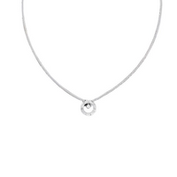 CHANEL Diamond Necklaces Women's Silver