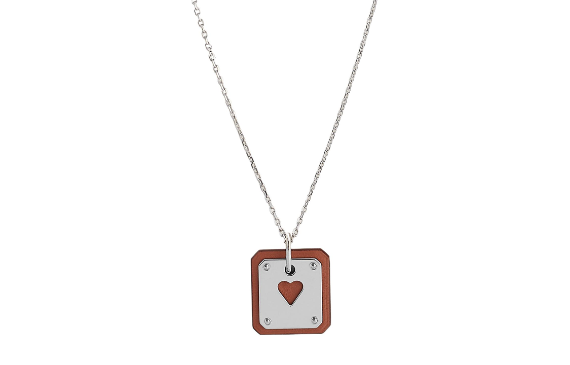 HERMES As De Coeur Metal Necklaces Women's