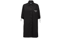 PRADA Short-Sleeved Dresses Women's Black