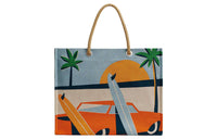 HERMES Cotton Tote Bag Shopping Bag Shoulder Bag Handbag Regular Women's Multicolor