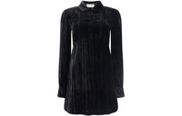 SAINT LAURENT Button Detailed Long-Sleeved Dress