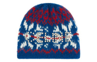 CELINE Beanies Men Blue/Red/Ecru
