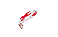 LOUIS VUITTON Resin Bracelets Men's Silver/Red