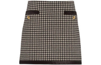 MIU MIU Casual Short Skirts Women's Brown