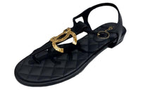 CHANEL Strap Sandals Women's Black