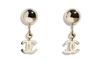 CHANEL Earrings Women's Gold