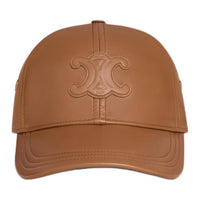 CELINE Triomphe Baseball Cap In Lambskin