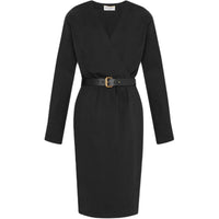 SAINT LAURENT Long-Sleeved Dresses Women's Black