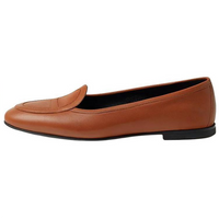 HERMES Chaine D'Ancre Julia Loafers Women's Brown