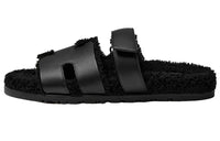 HERMES Chypre Noir Calkskin Wool Men's