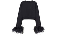 PRADA Crewneck Cropped Sweatshirt