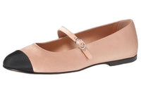 CHANEL Mary Jane Shoes Women's Beige Black