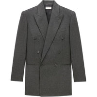SAINT LAURENT Jackets Coats Men's Smoke Gray