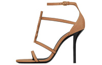 SAINT LAURENT Logo Strappy Sandals