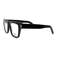 SAINT LAURENT Acetate Metal Irregular Shape Eyeglass Frames Men's Black