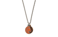 HERMES Carrousel Horn Metal Palladium-Plated Necklaces Men's Silver