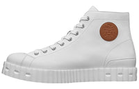 HERMES Climb High-Top Stylish Skateboarding Shoes Men's White