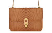 SAINT LAURENT Le Carre Python Skin Crossbody Bag Shoulder Bag Women's Hazelnut