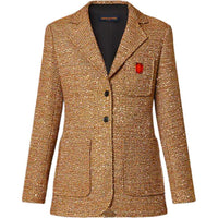 LOUIS VUITTON Business Suits Coats Women's Orange