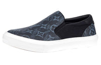 LOUIS VUITTON Low Top Stylish Skateboarding Shoes Men's Black Blue