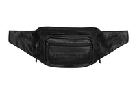SAINT LAURENT Lambskin Fanny Pack Men's Black