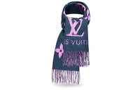 LOUIS VUITTON Knit Scarves Women's Pink Purple