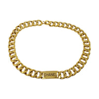 CHANEL 1990 2000s Logo Chain Belt