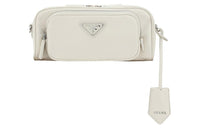 PRADA Nappa Leather Crossbody Bag Shoulder Bag Women's White