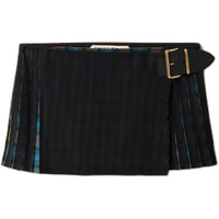 MIU MIU Casual Short Skirts Women's Black