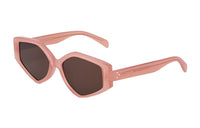 CELINE Plate Irregular Shape Sunglass Women's Pink