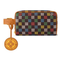 LOUIS VUITTON Dopp Kit Coated Canvas Toiletry Bag Unisex Multicolor