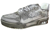 LOUIS VUITTON Low-Top Skateboard Shoes Women's Dark Gray