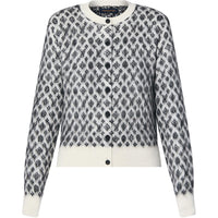LOUIS VUITTON Monogram Brushed Knit Cardigan