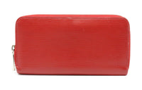 LOUIS VUITTON Zippy Epi Leather Wallet Women's Rogue Red