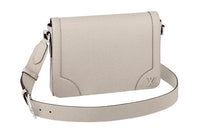 LOUIS VUITTON Embossed Cow Leather Messenger Bag, Shoulder Bag Men's