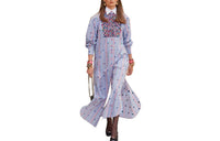 CHANEL Long-Sleeved Dresses Women's Purple