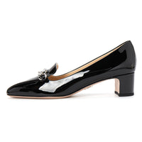 PRADA Chunky Heel High Heels 4.5cm Women's Black
