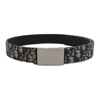 DIOR Calfskin Leather Belts Men's Black 3.5CM
