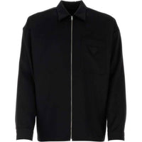 PRADA Long Sleeved Zipped Knitted Jacket
