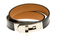 HERMES Bangles Women's Black/Brown