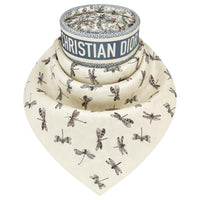 DIOR Silk Silk Scarves Women's Beige