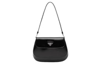 PRADA Cleo Leather Shoulder Bag Women's Black
