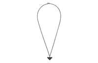 PRADA 925 Sterling Silver Necklaces Unisex Black