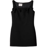 MIU MIU FW24 Sleeveless Dress Women's Black