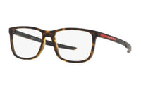 PRADA Plastic Rectangular Eyeglass Frames Men's Tortoiseshell