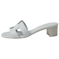 HERMES Oasis Slide Slippers 5cm Women's Blue