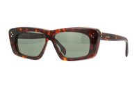 CELINE Irregular Shape Sunglasses Women's Tortoiseshell